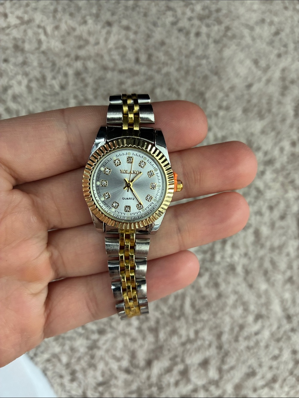 Women’s Two-Tone Gold and Silver Accent Quartz Watch